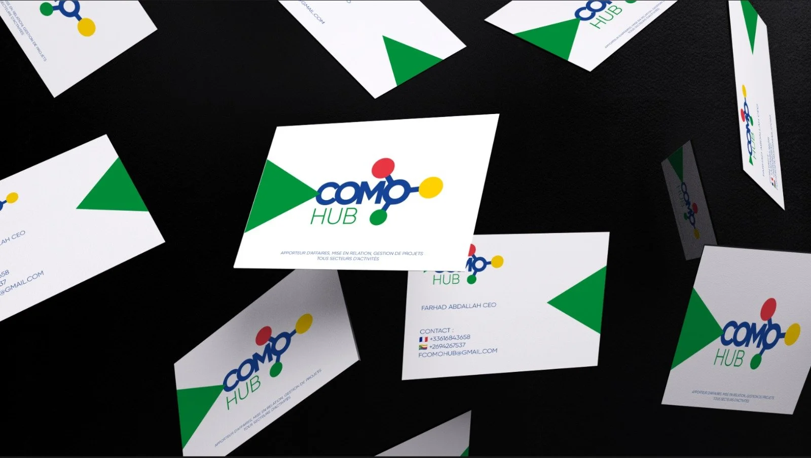 Business card for ComoHub