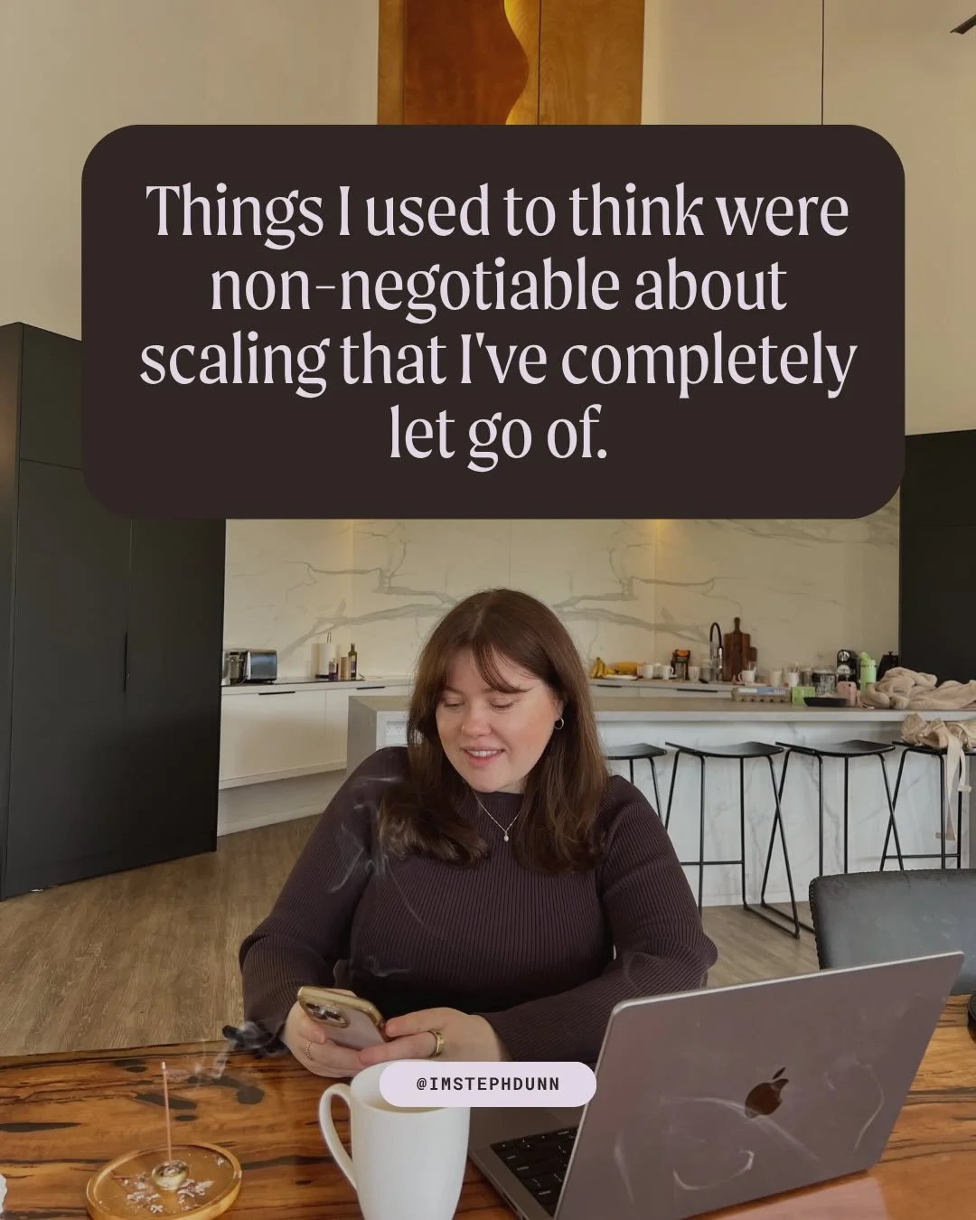 Not everything that got you here gets you there 🤎