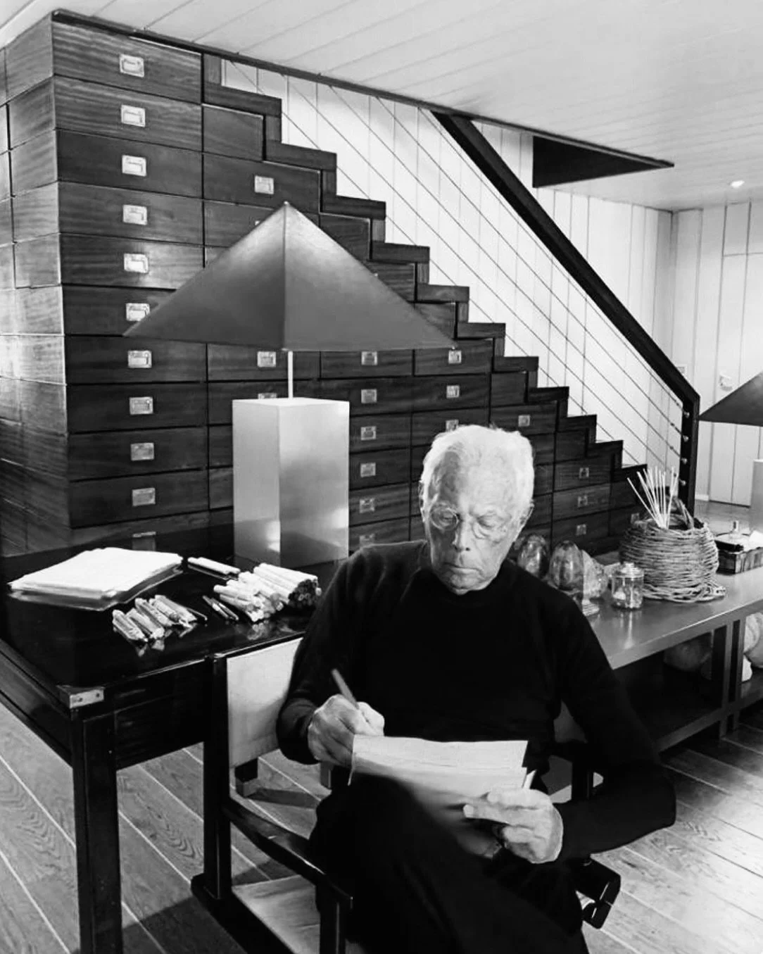 In tribute to Giorgio Armani and his many homes. A legacy of impeccable taste and style. 

&ldquo;I believe that fashion and design go hand in hand,&rdquo; he says. &ldquo;If you dress in a certain way, you can&rsquo;t live in a house with a contrast
