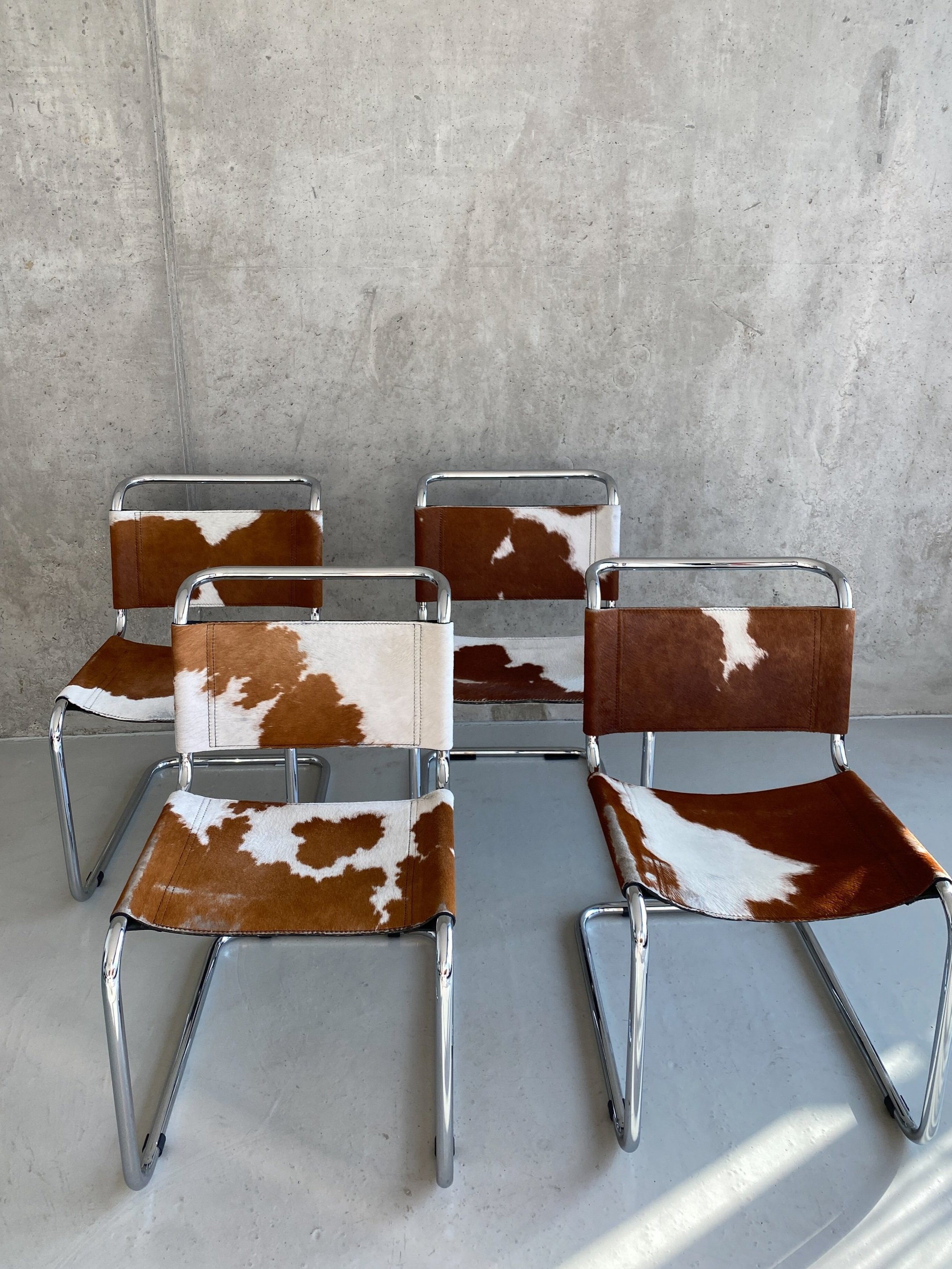 Cowhide Cantilever Chair