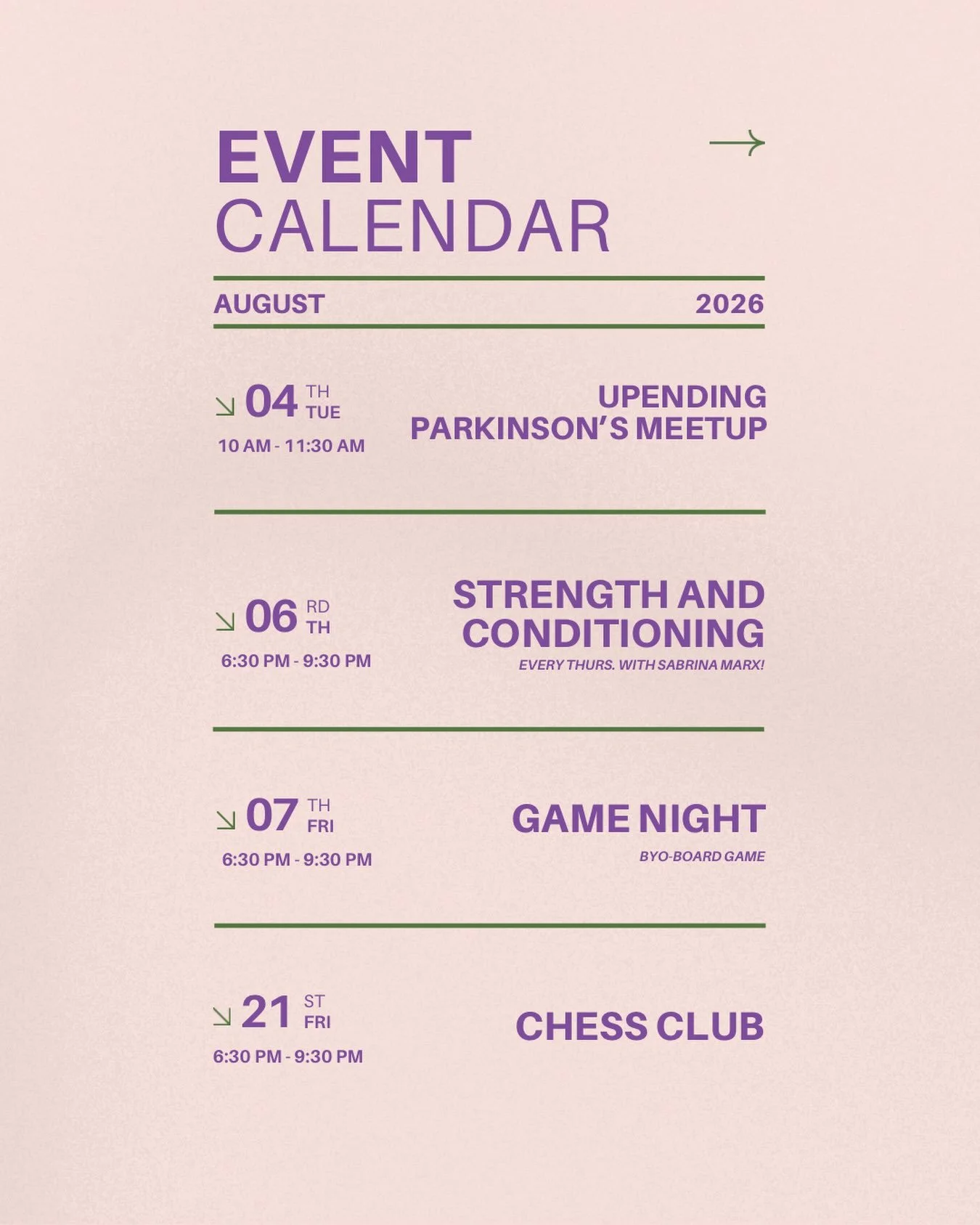 Happy August! Check out the events happening this month!
