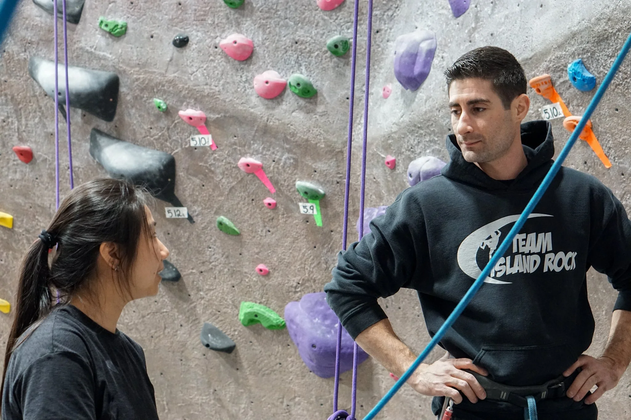 Personal climbing training at Island Rock climbing gym on Long Island - discover a new type of personal training designed around engaging activities that you will actually enjoy