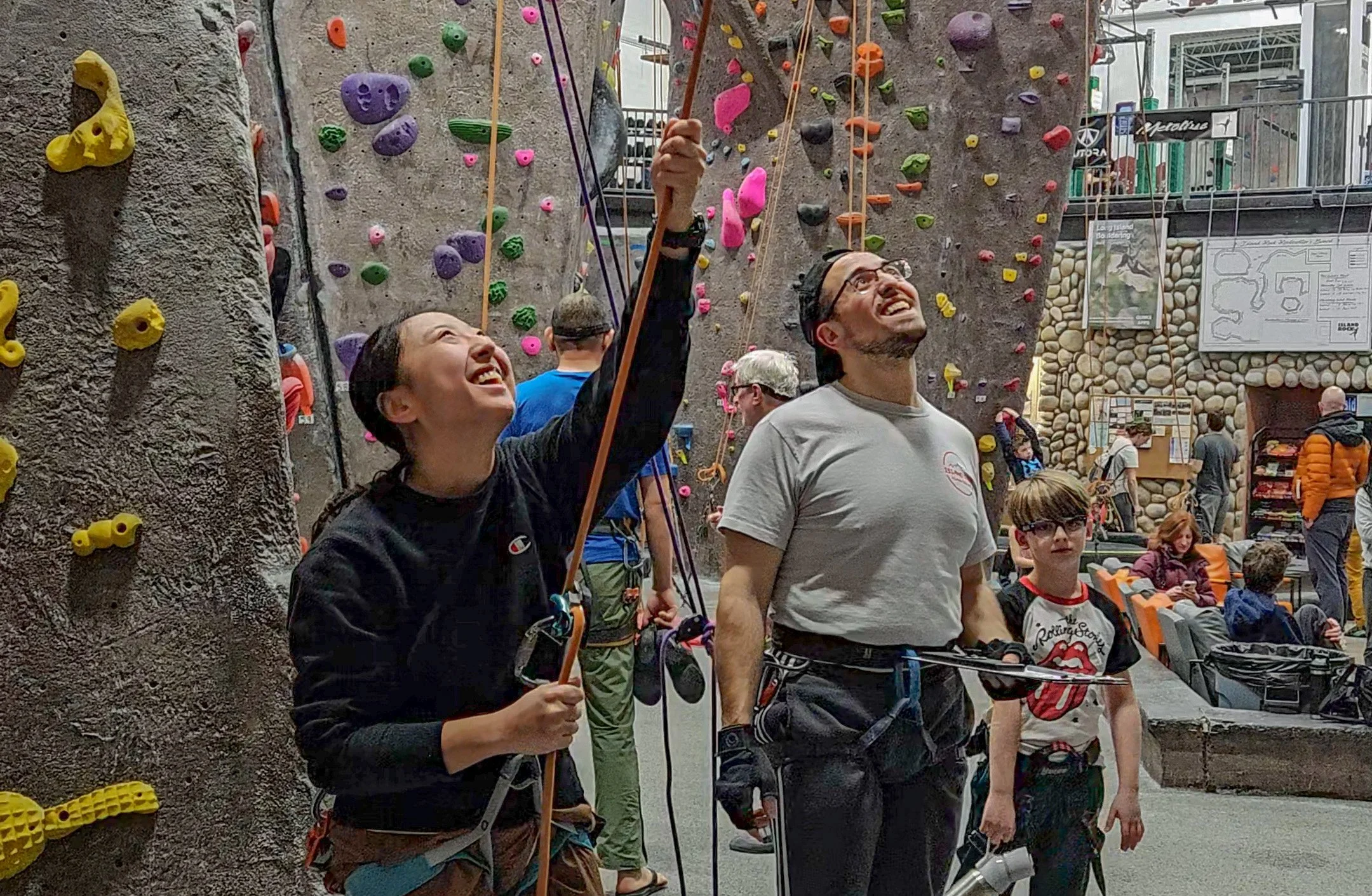 Island Rock Climbing Gym top roping