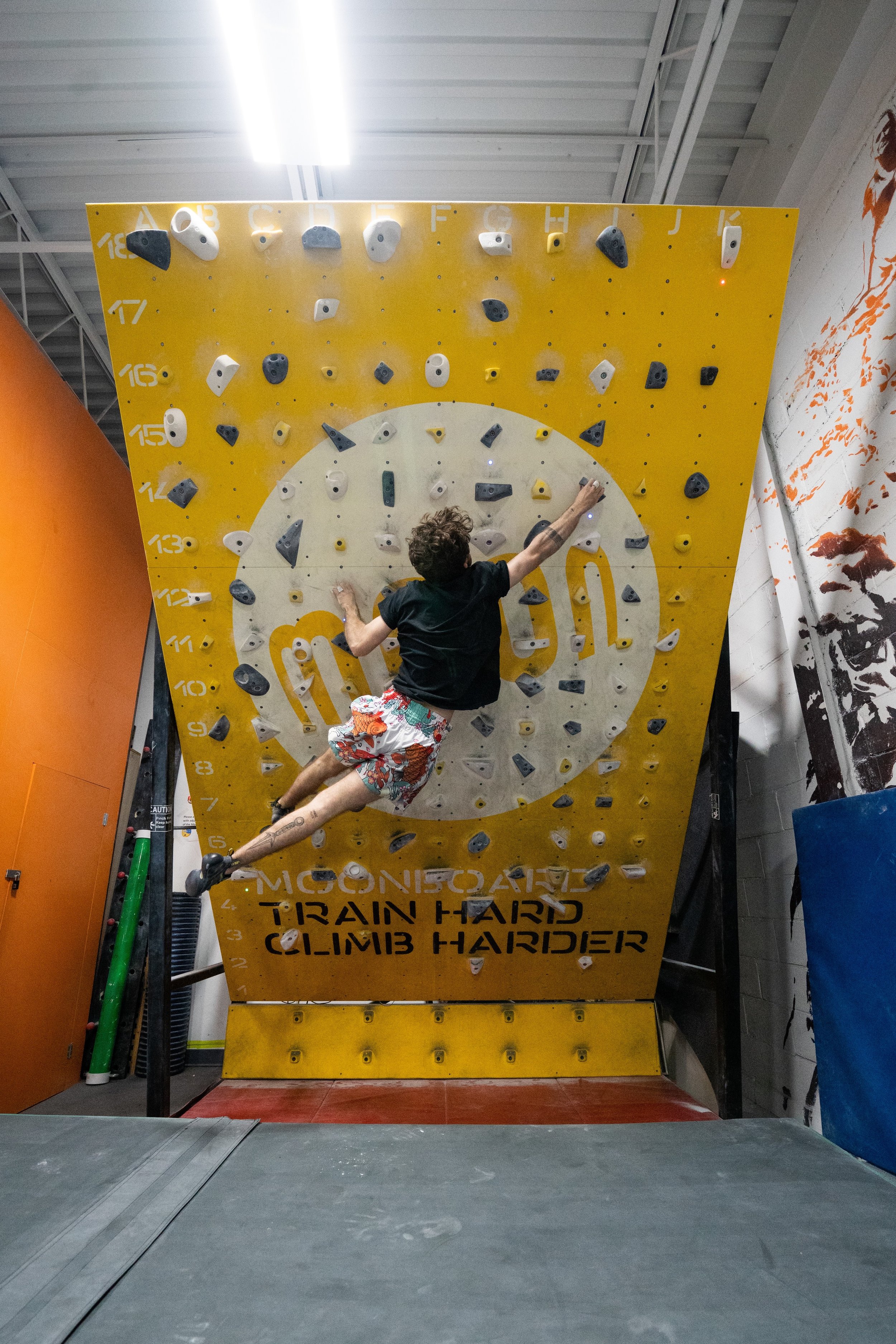 Moonboard at Island Rock Climbing Gym - 2016 ABC Moonboard Set