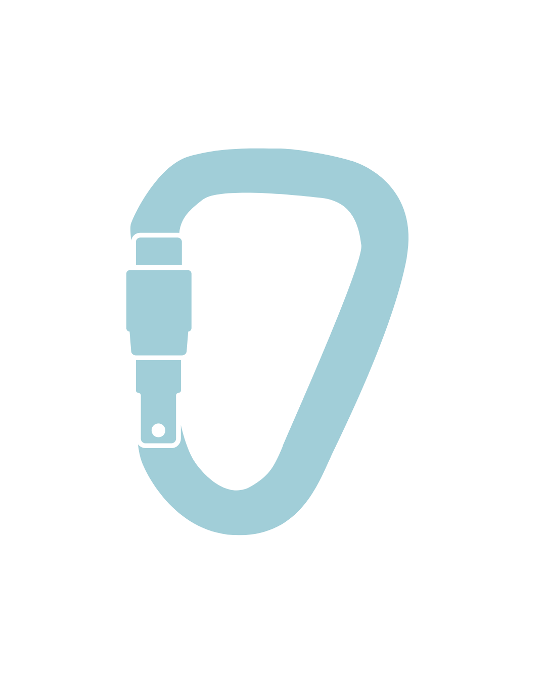 Island Rock Climbing Gym Carabiner symbol