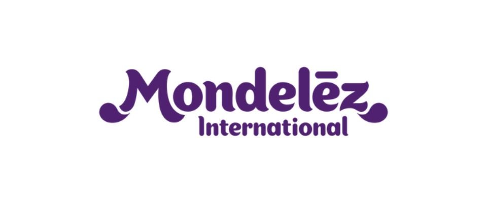 Mondelez International logo in purple text.