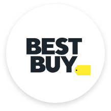 Best Buy logo with a yellow price tag on a white background.