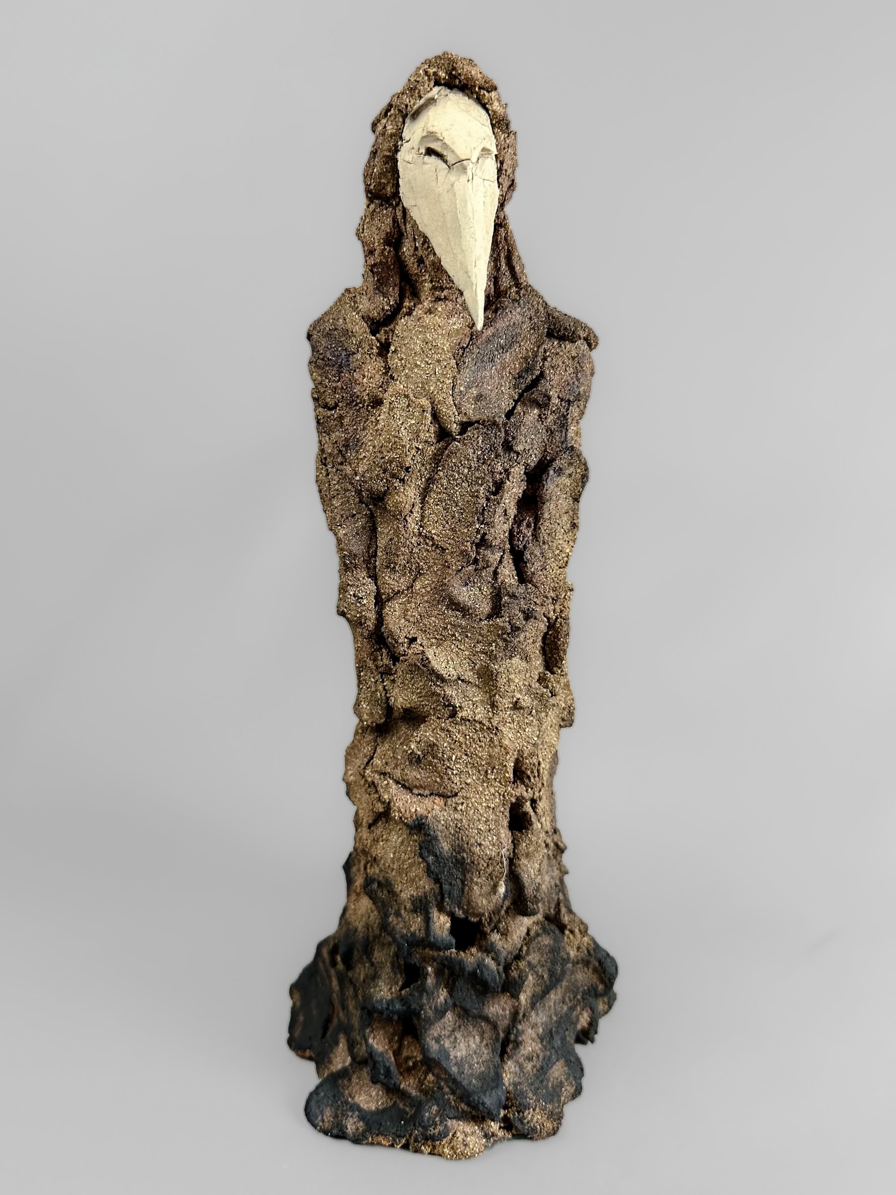 Masked by sculptor Eve Shepherd