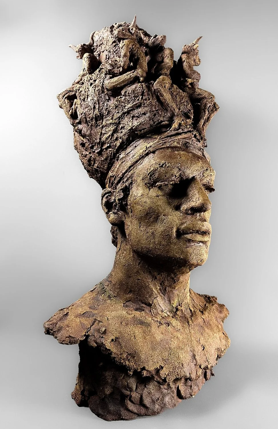 Taur sculpture by artist Eve Shepherd - one of Eve's sculptures on display at the 2026 Pilgrims Way Artists Summer Exhibition