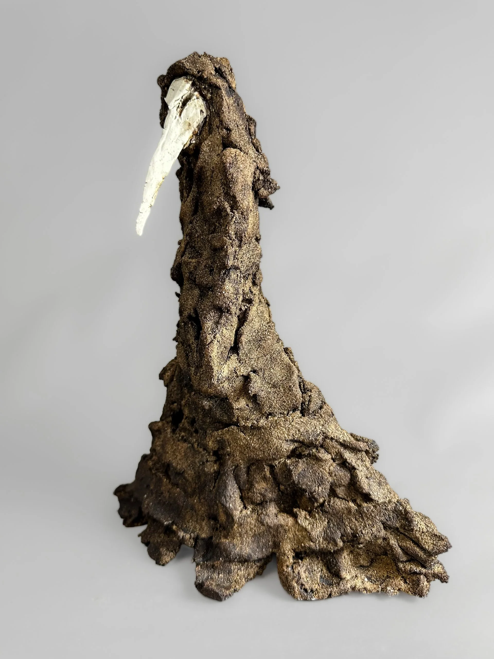 Masked II by sculptor Eve Shepherd