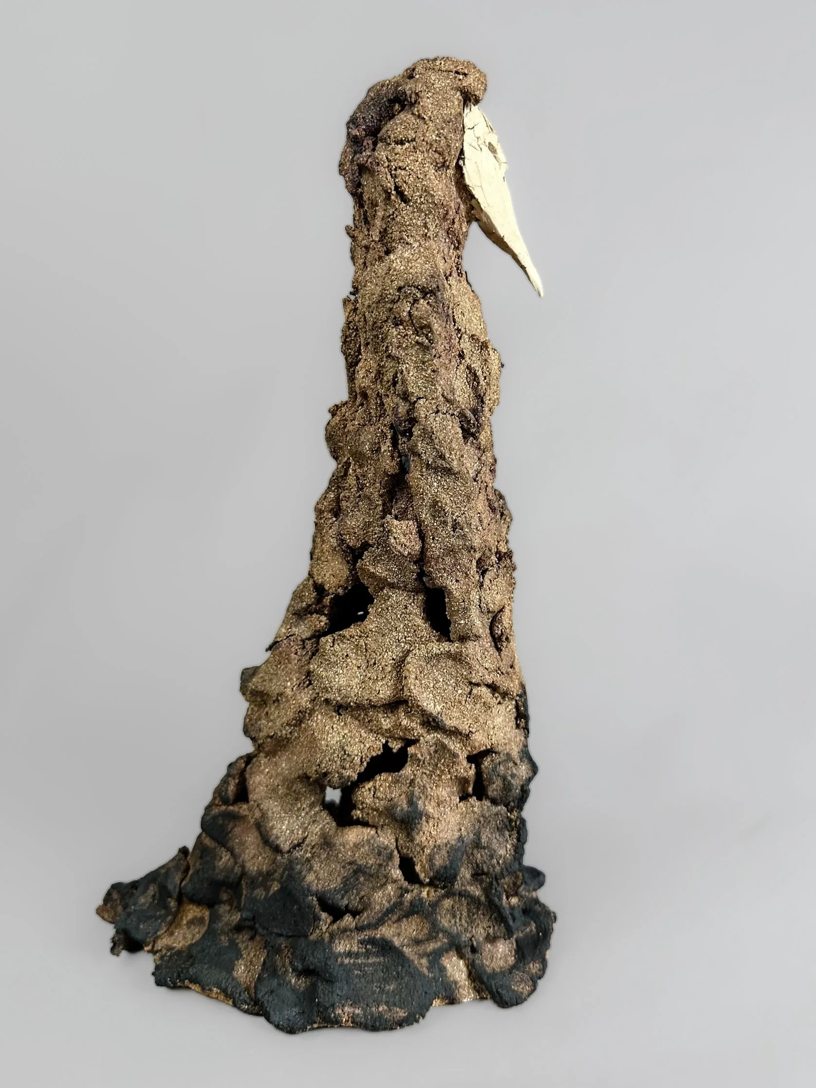 Masked by sculptor Eve Shepherd