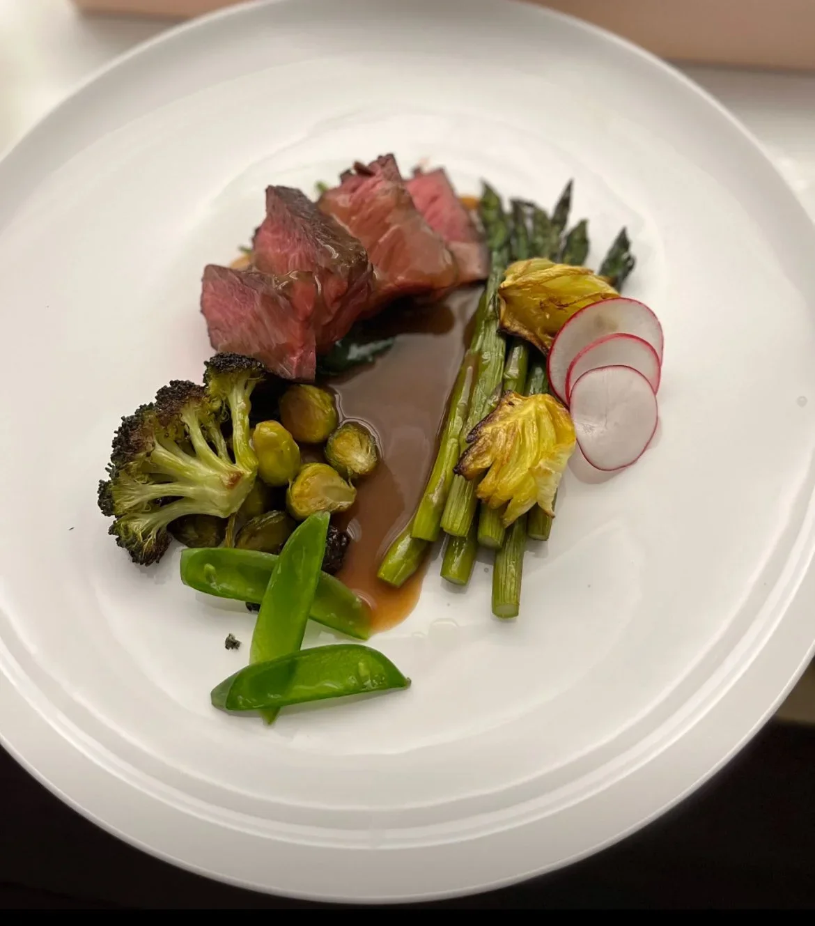 Fine dining main course steak dinner upper west side private chef catering
