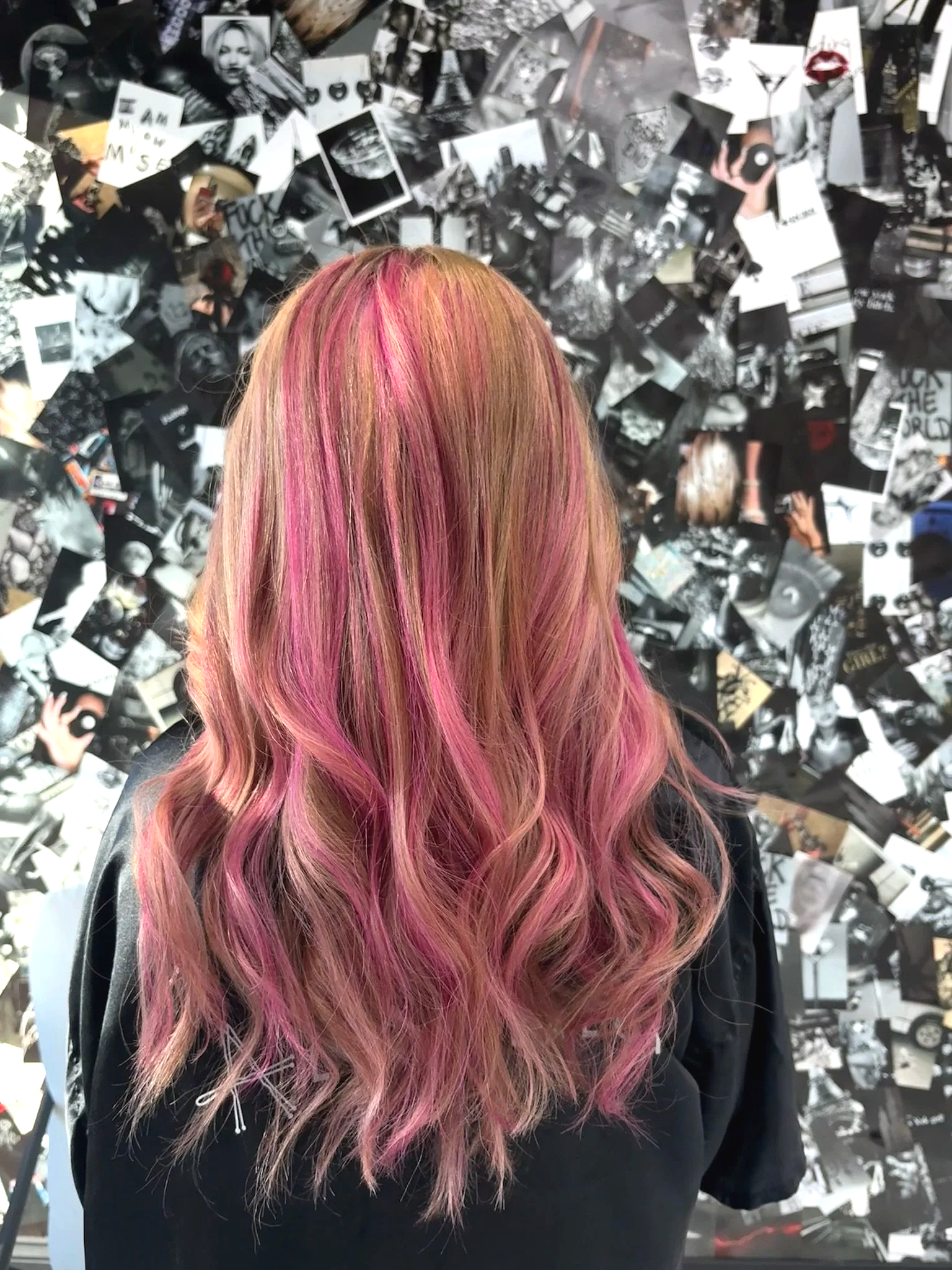Custom pink and rose hair color with dimensional tones at Altair Salon in Palm City, FL. Creative vivid hair color and fashion color services customized for bold, dimensional results.