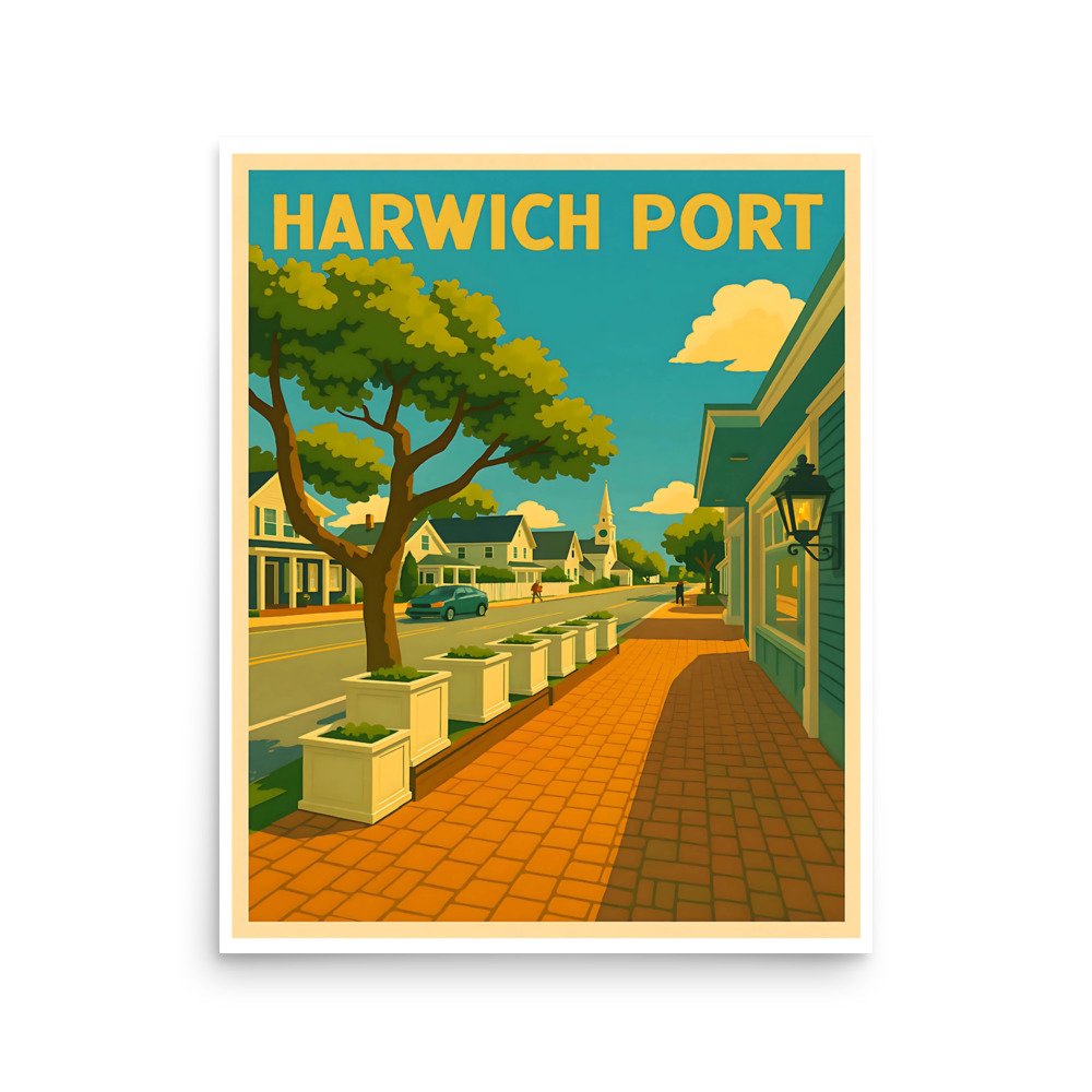 Harwich Port Art Print Cape Cod Print | Harwich Port Cape Cod Poster | Harwich Port Cape Cod wall art