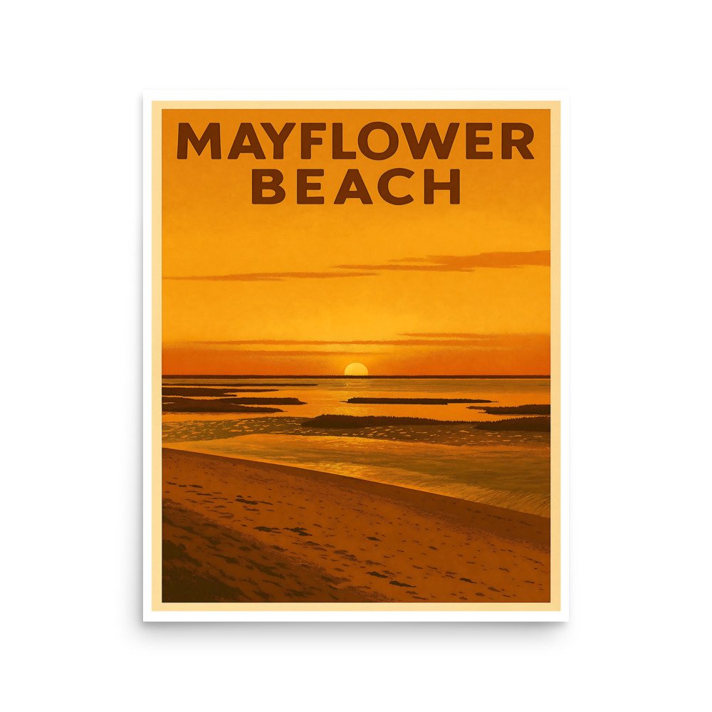 Mayflower Beach Art Print Cape Cod Print | Mayflower Beach Cape Cod Poster | Mayflower Beach Cape Cod wall art