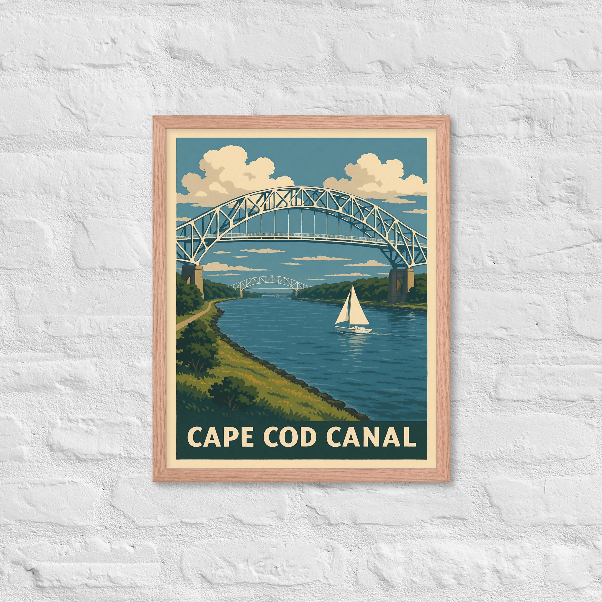 Cape Cod Canal Art Print Cape Cod Print | Cape Cod Canal Cape Cod Poster | Cape Cod Canal Cape Cod wall art
