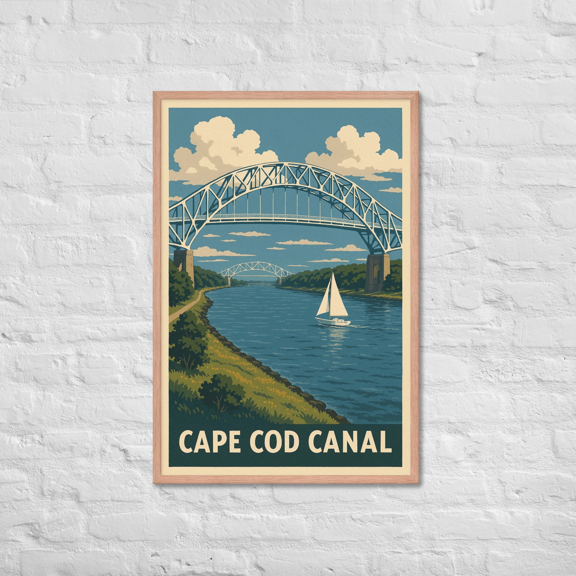 Cape Cod Canal Art Print Cape Cod Print | Cape Cod Canal Cape Cod Poster | Cape Cod Canal Cape Cod wall art