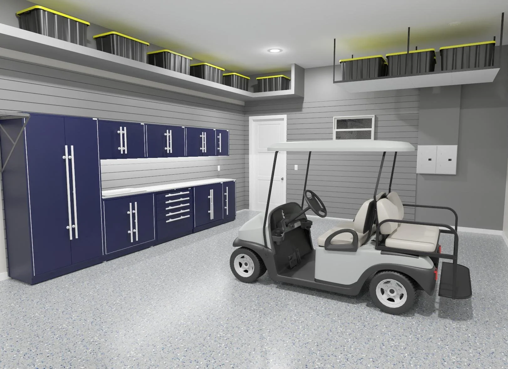 Punta Gorda Isles Garage Cabinetry Design Renderings