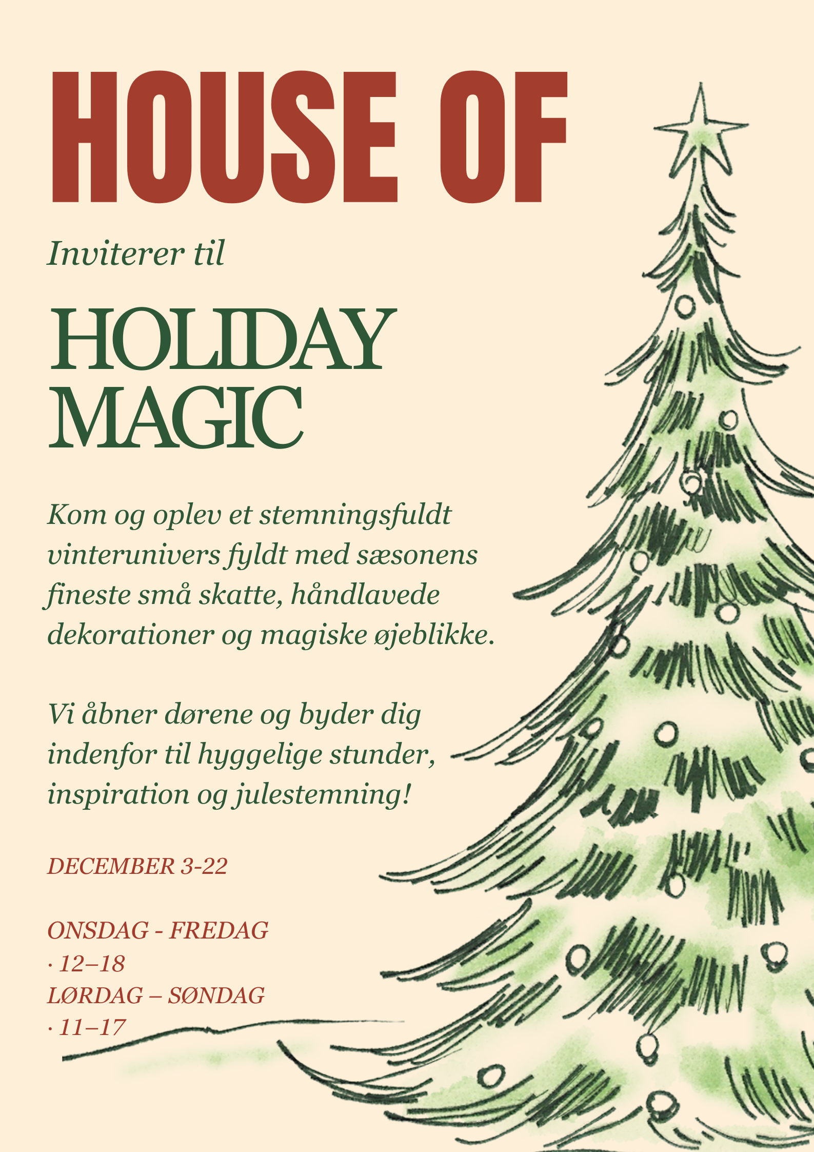 A collection of vintage Christmas ornaments in various shapes and metallic colors inside a wooden box, surrounded by green pine branches.