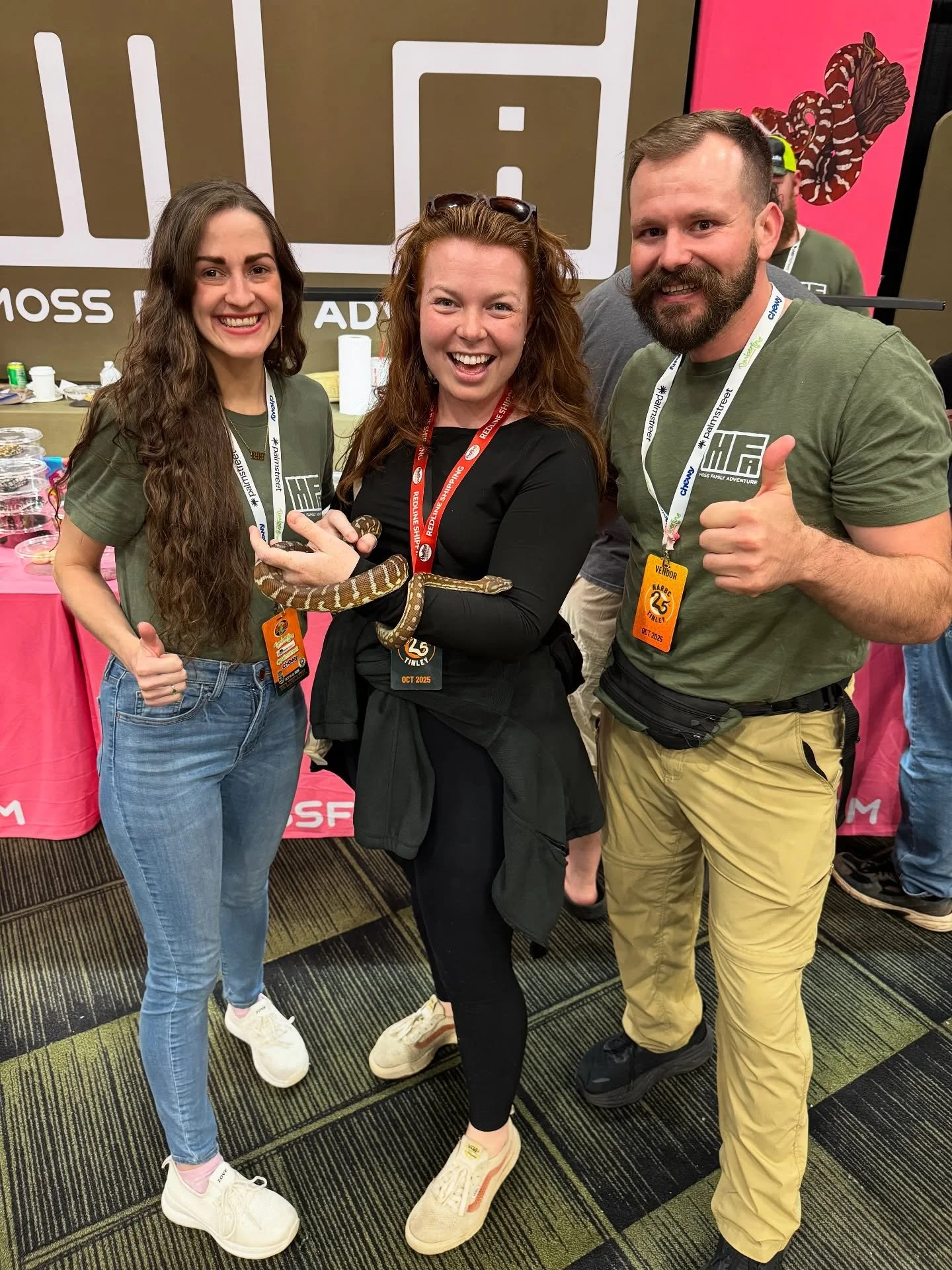 Totally blown away by how gracious and wonderful everyone is at @mfa.reptiles! And their animals are incredible. I&rsquo;ve had a carpet python on the brain for a while now&hellip;. And now I know the only place to get one! Was so great to meet you g