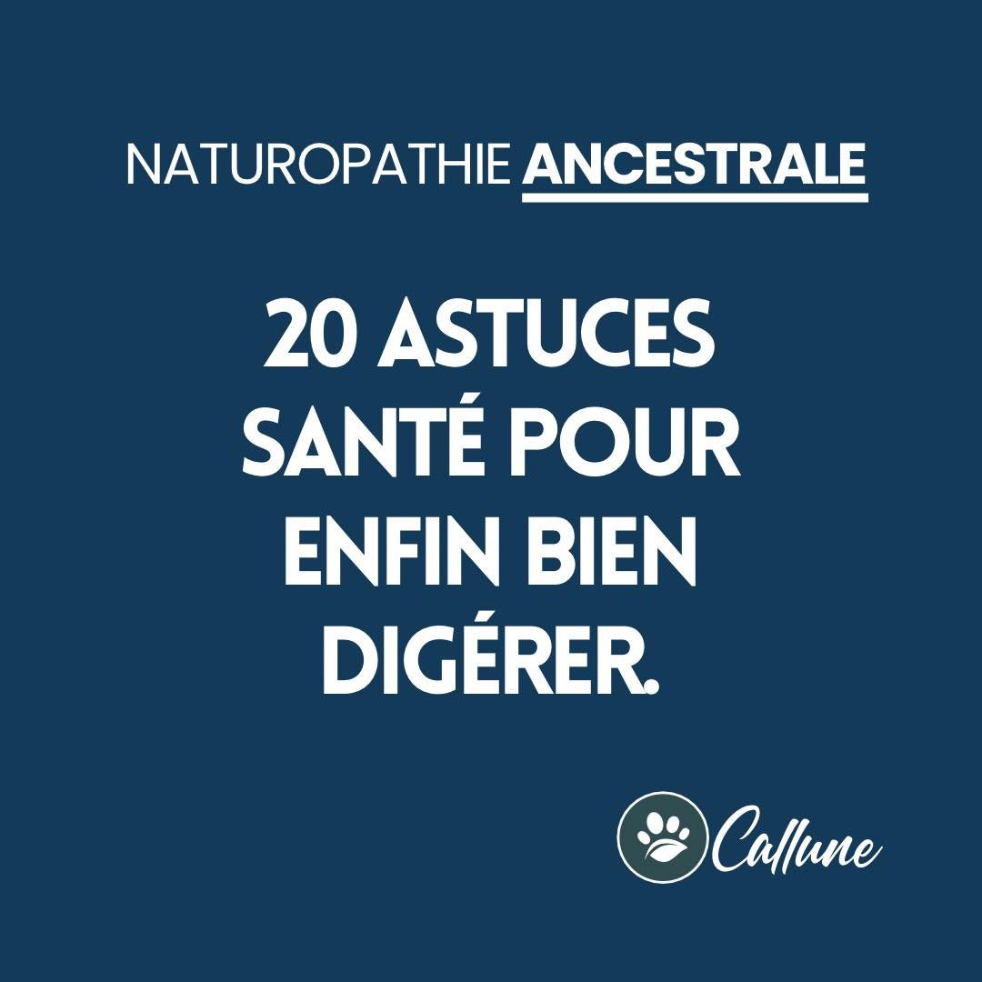 🌞 20 astuces sant&eacute; pour enfin bien dig&eacute;rer.

Promis, tu ne trouveras pas de probiotiques en sachet ou de champignons adaptog&egrave;nes qui viennent du bout du monde dans ces astuces.

La digestion, c&rsquo;est un processus extr&ecirc;