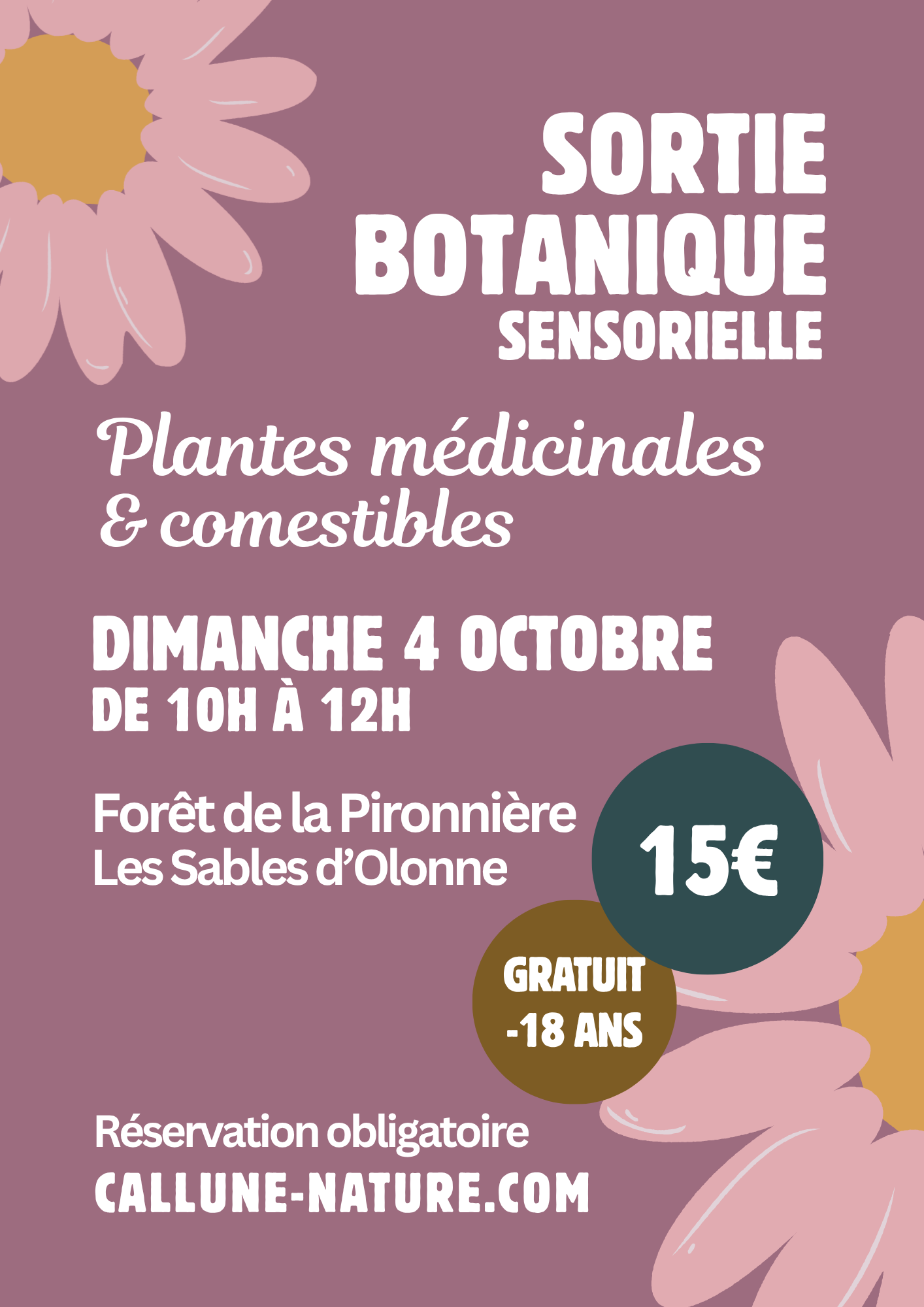 Sortie botanique sensorielle