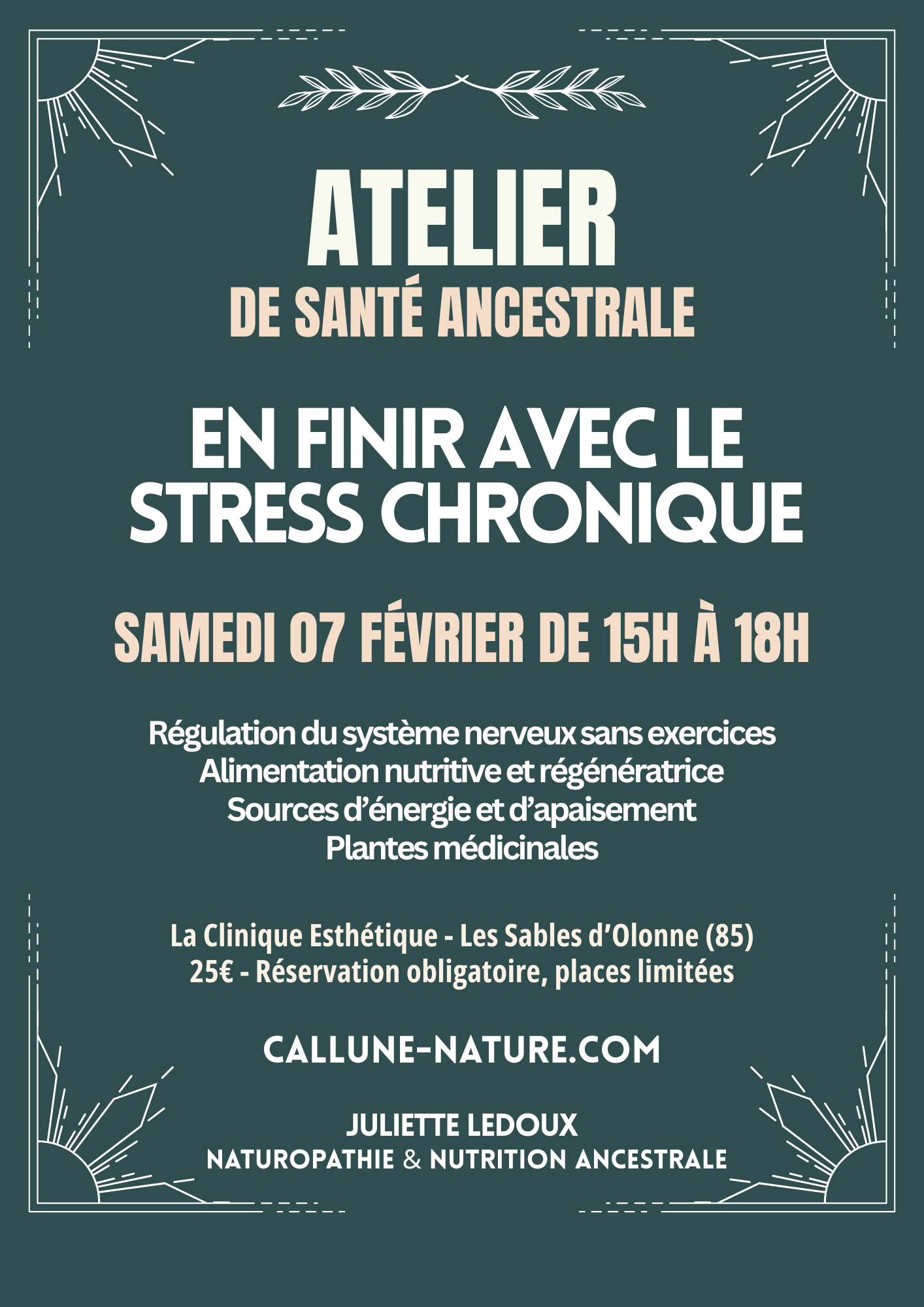 Atelier - En finir avec le stress chronique