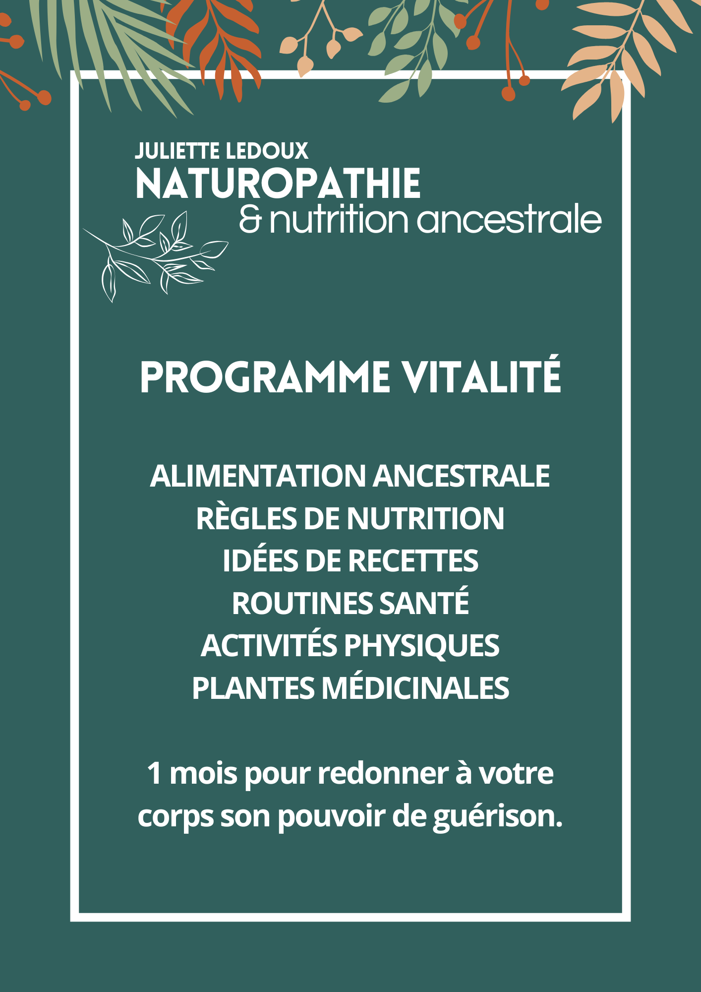 Programme - Vitalité