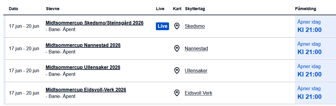 Påmelding åpner i dag!