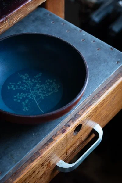 Cyanotype leather bowl 2026