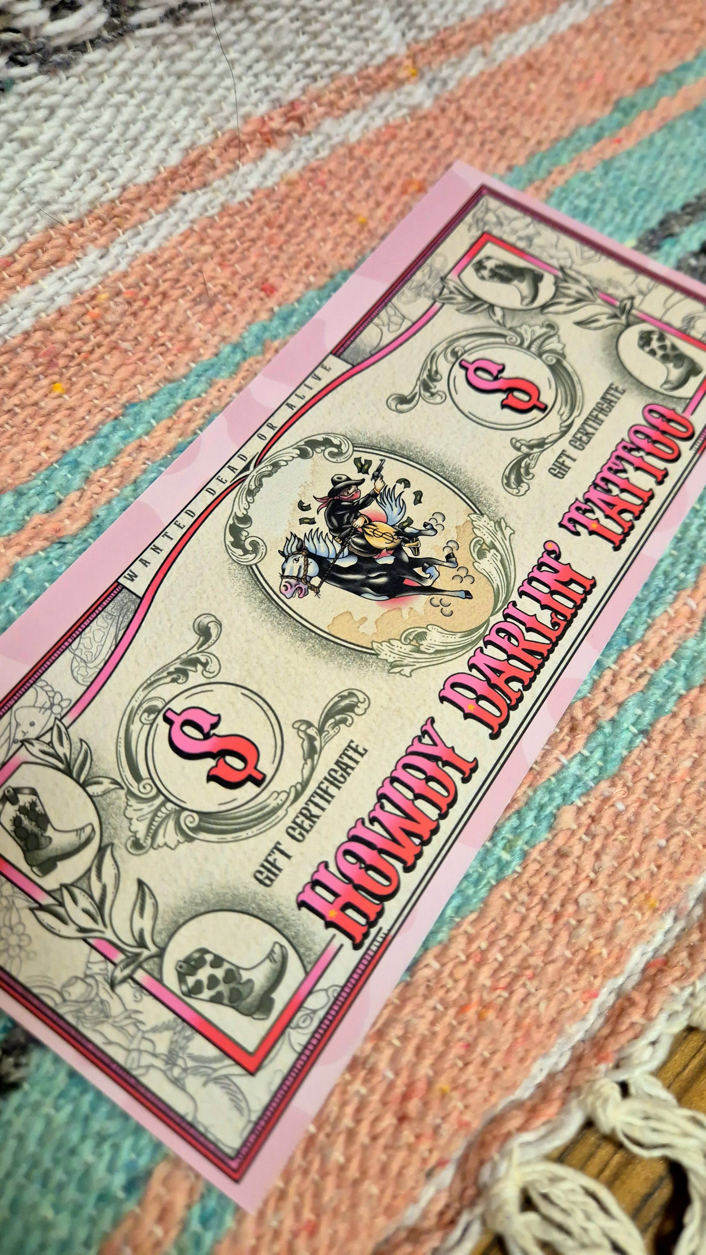 Tattoo Gift Voucher (£100)