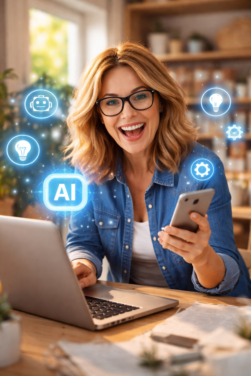 She Thought AI Was a Robot… Until It Rewrote Her Life A 3-Act Screenplay-Style Story About a Small Business Lady, Artificial Intelligence, and Accidental Genius