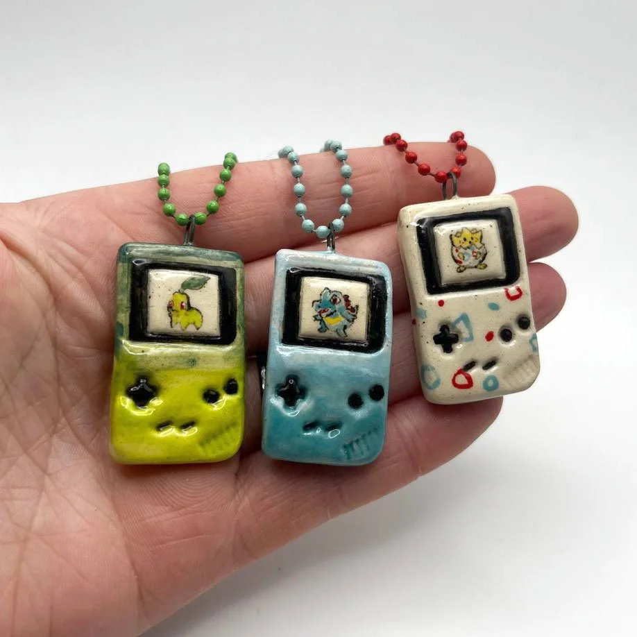 Ceramic Pokemon Gameboy Charms Gens 2 & 3