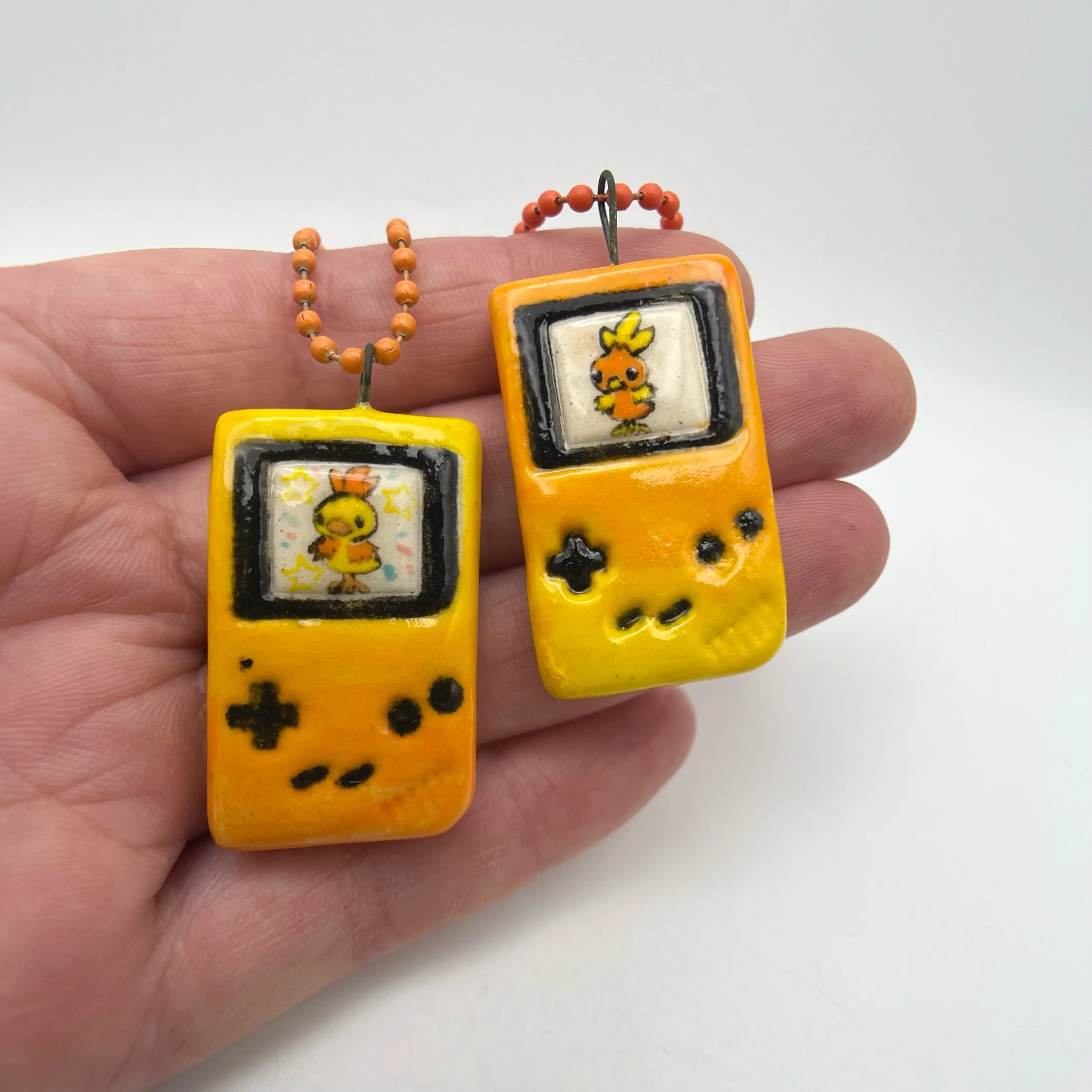 Ceramic Pokemon Gameboy Charms