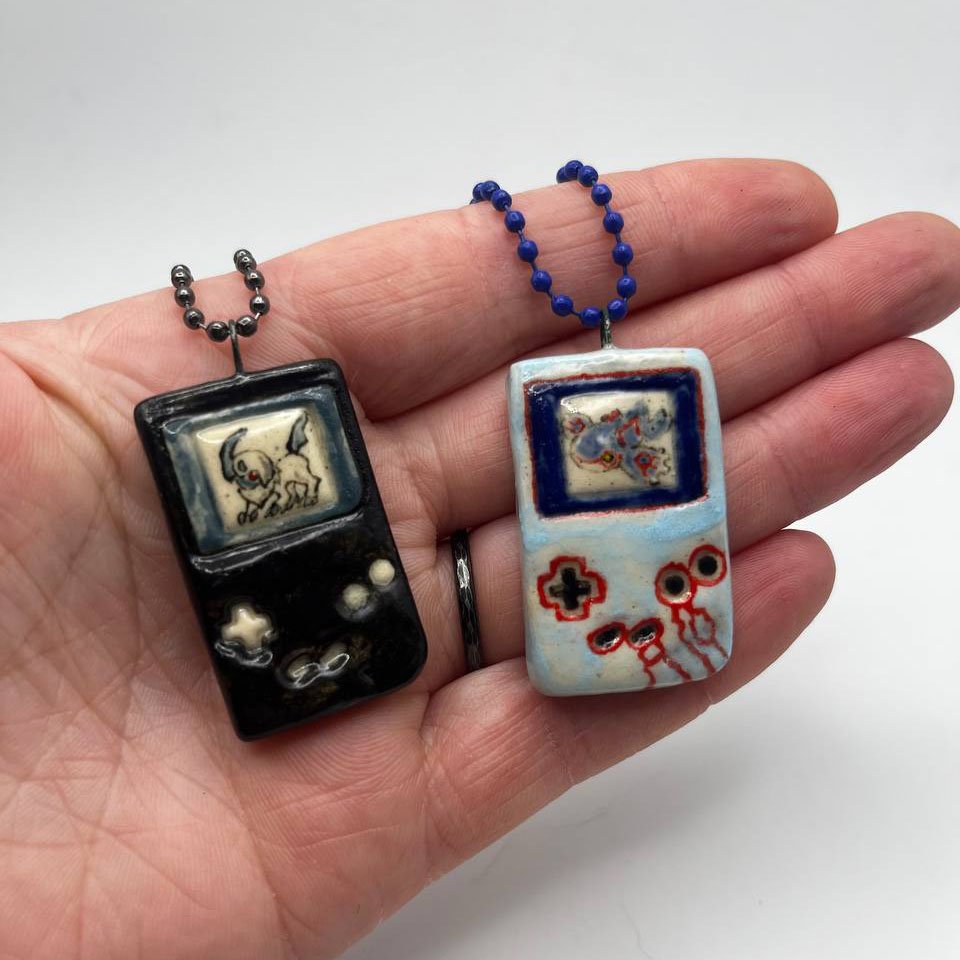 Ceramic Pokemon Gameboy Charms Gens 2 & 3