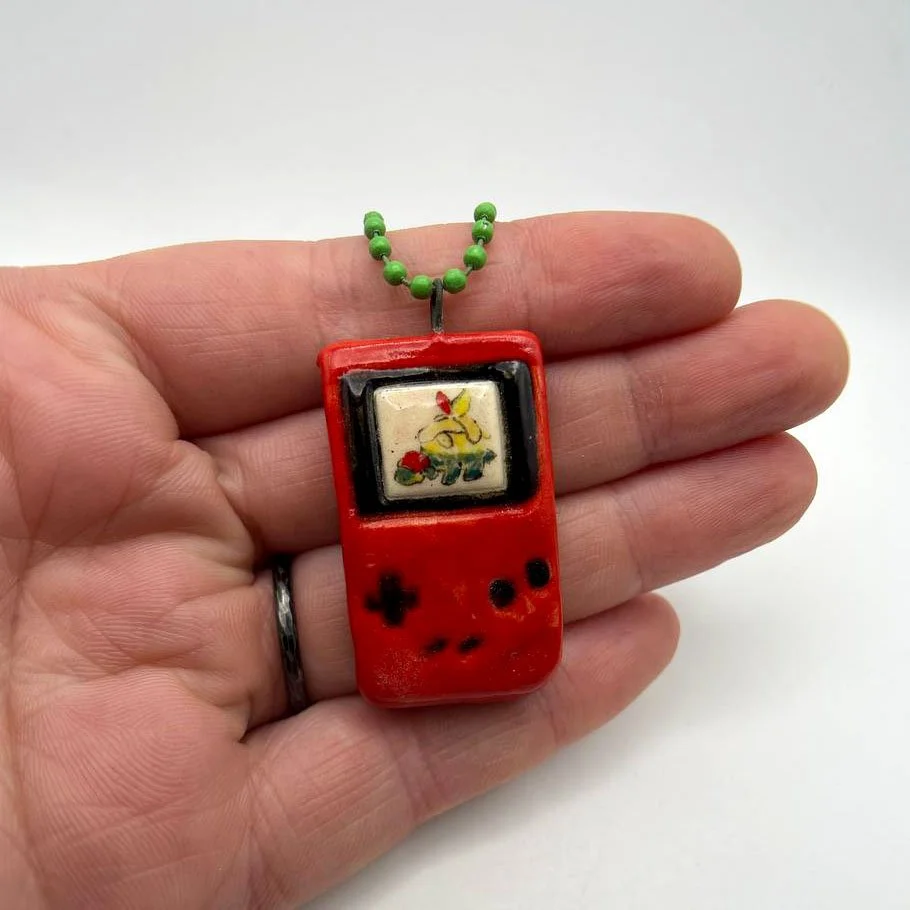 Ceramic Pokemon Gameboy Charms