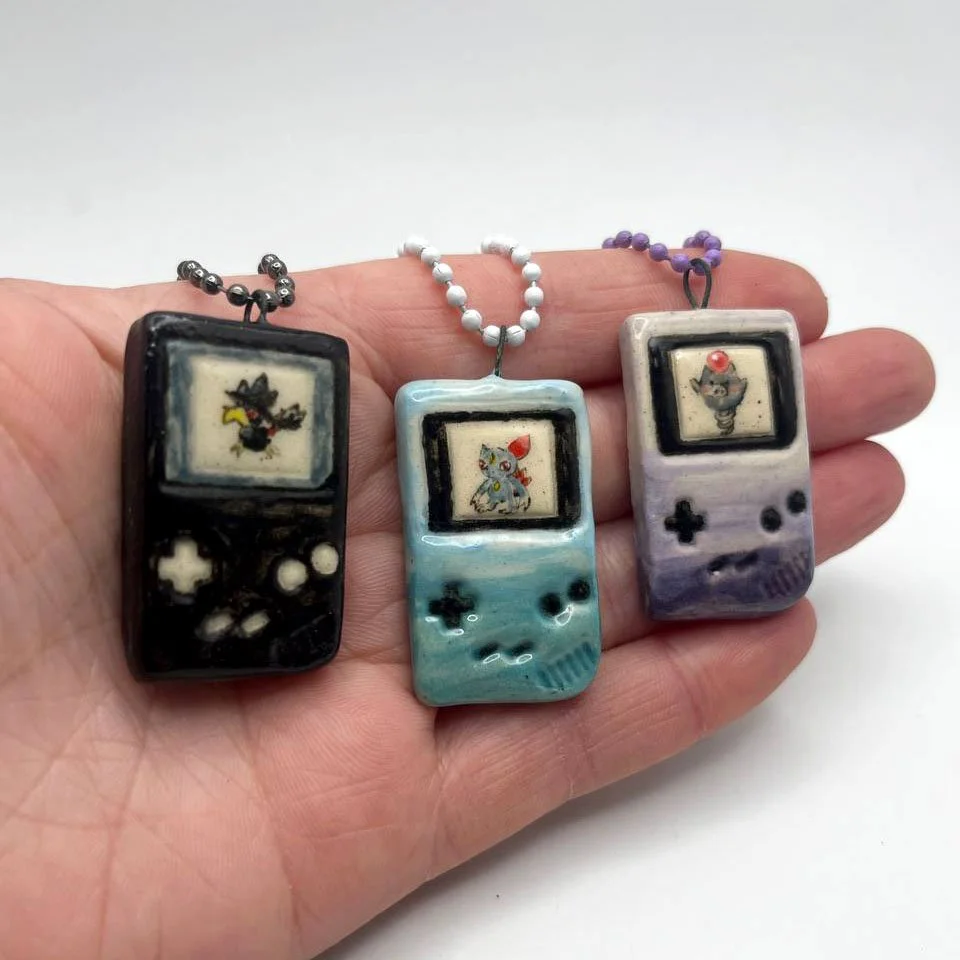 Ceramic Pokemon Gameboy Charms Gens 2 & 3
