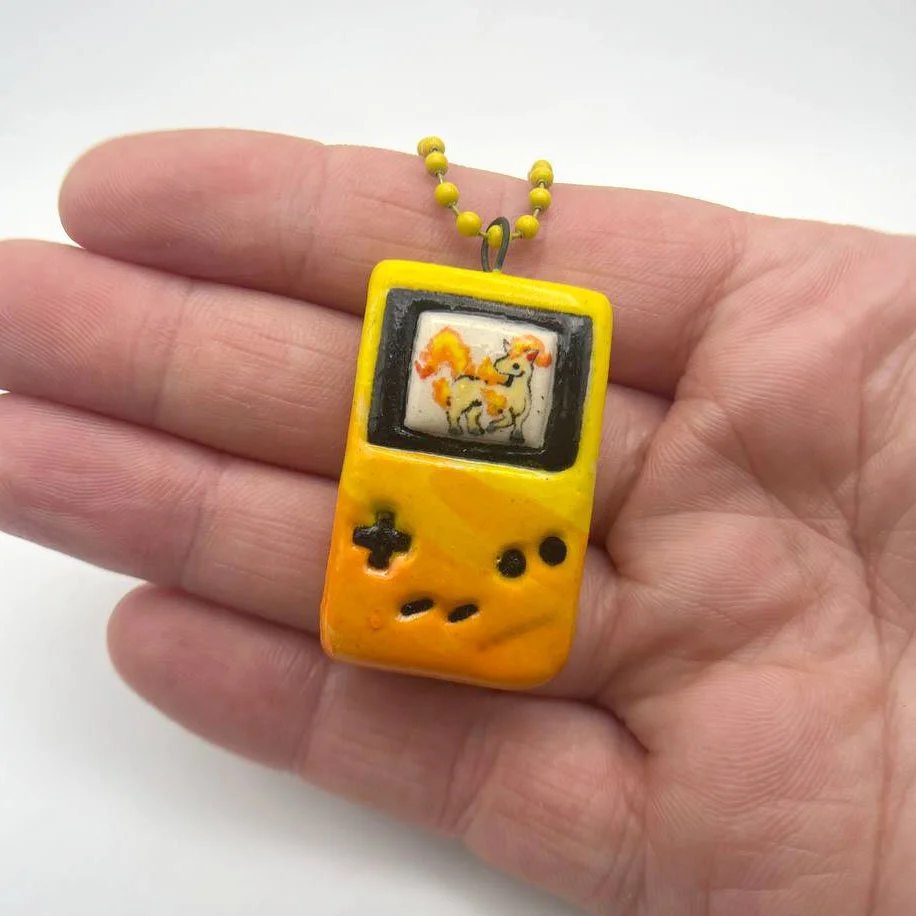 Ceramic Pokemon Gameboy Charms
