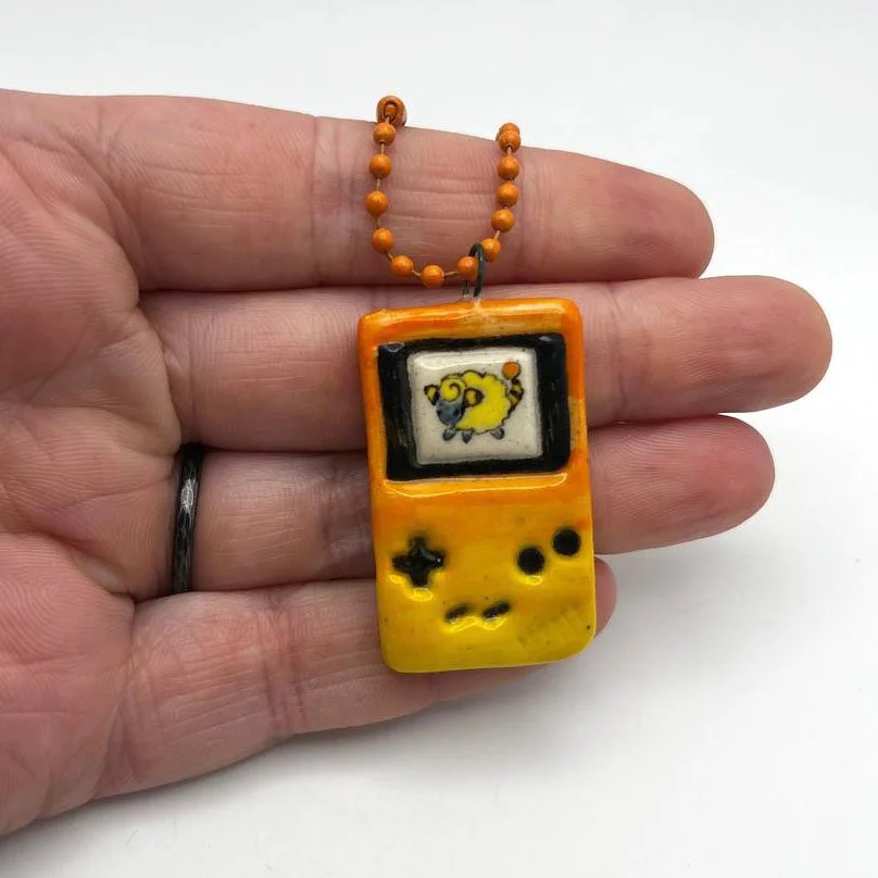 Ceramic Pokemon Gameboy Charms