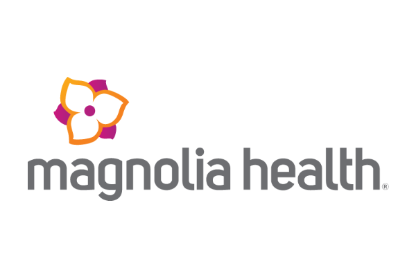 Magnolia Health logo with a stylized flower icon and the words "magnolia health" in lowercase letters.