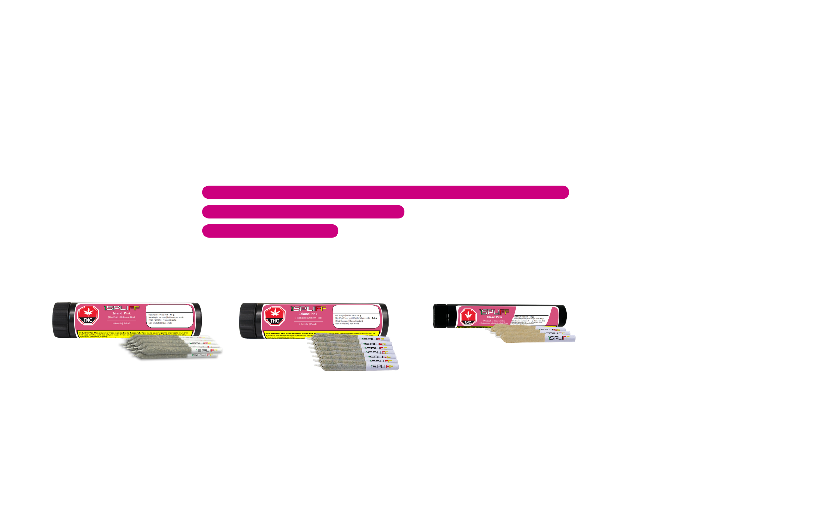 Island Pink pre-roll – classic pink kush profile with gassy and floral notes