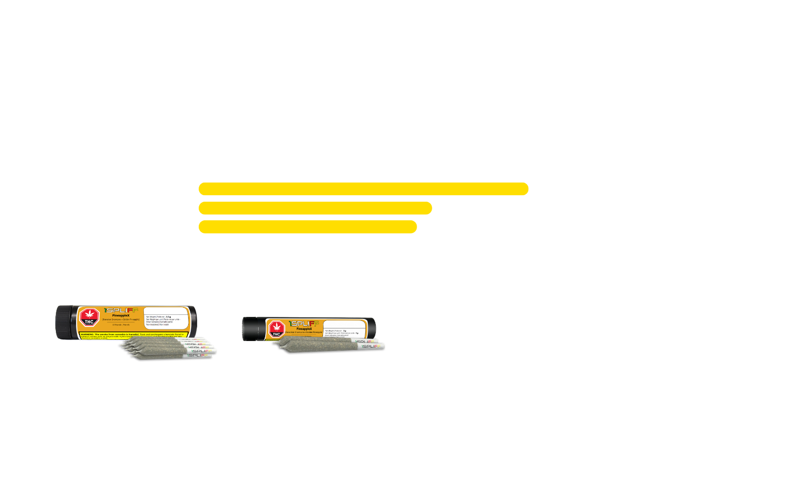 PineappleX pre-roll – bright tropical pineapple flavour with smooth smoke