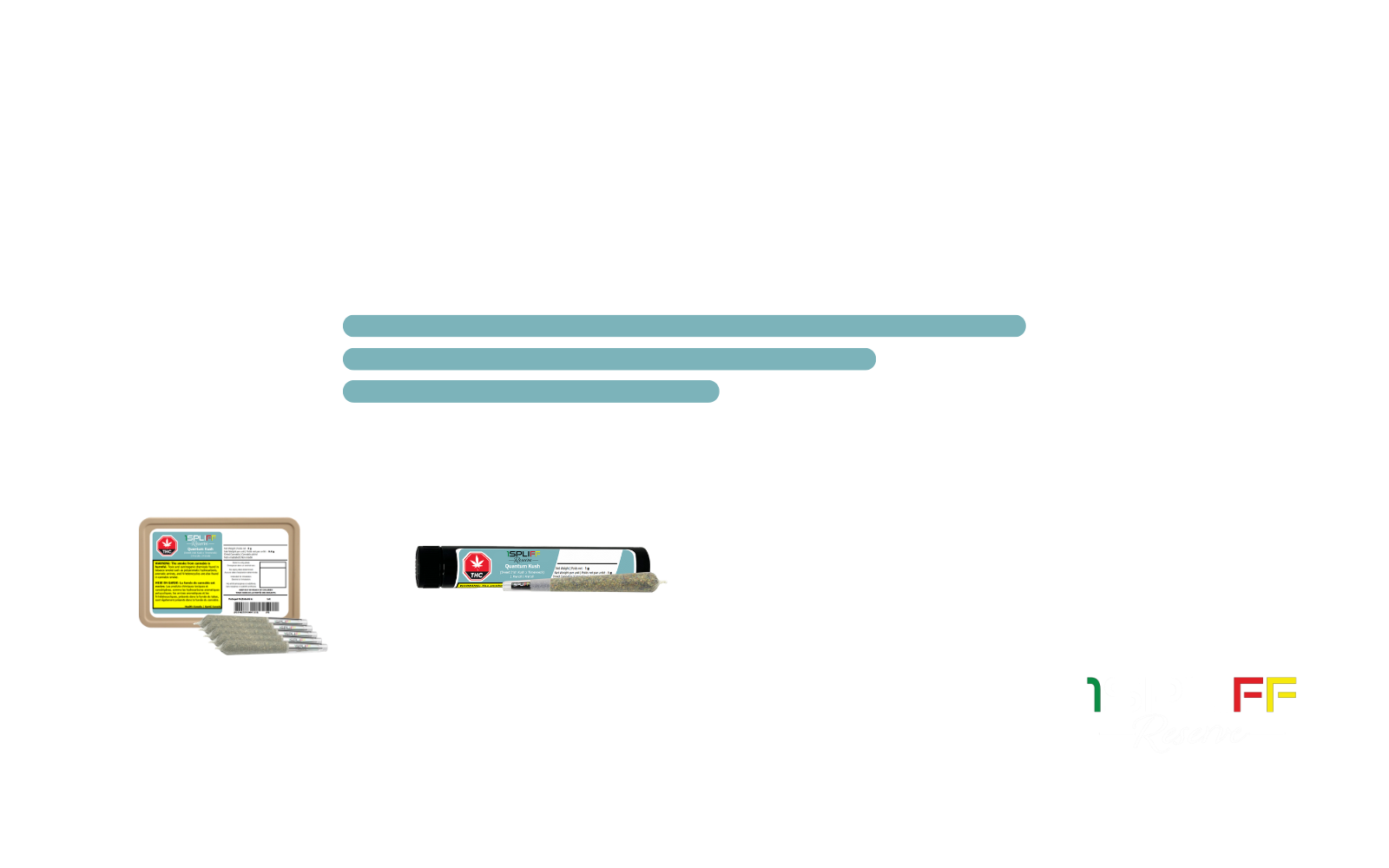 Quantum Kush glass tip pre-roll – potent kush strain with earthy and gassy aroma