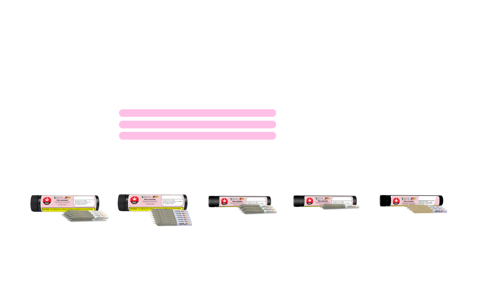 Pink Lemonade pre-roll – tangy lemon citrus with sweet berry undertones