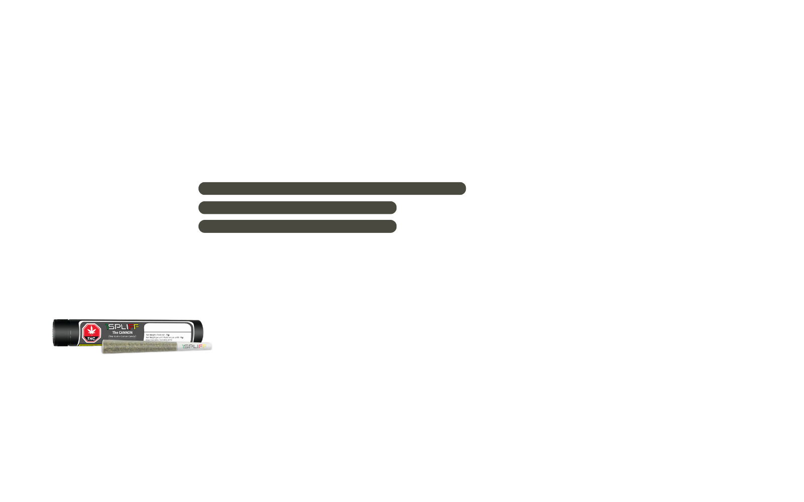 The CANNON pre-roll – high potency pre-roll with bold flavour and strong effects