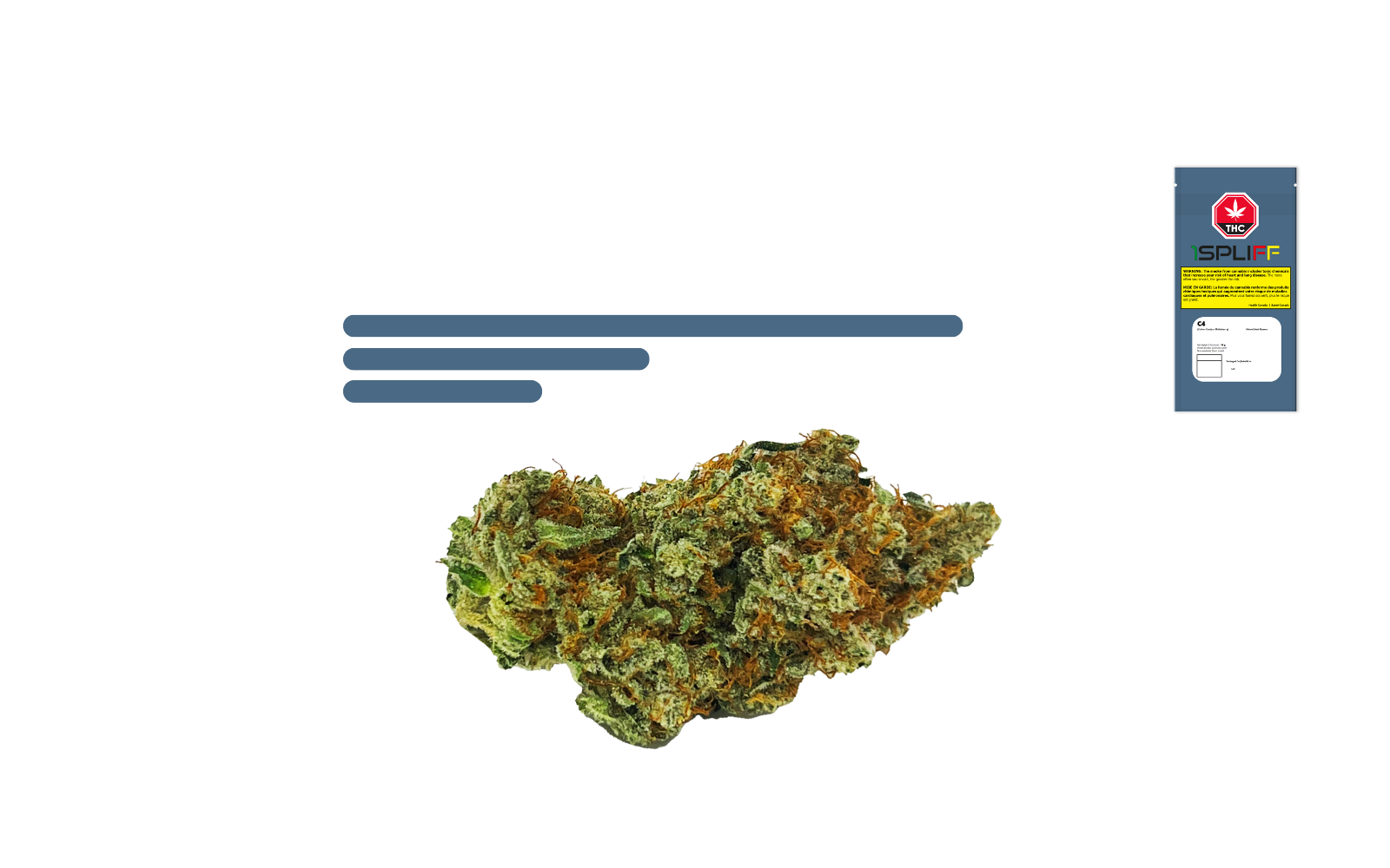 C4 dried flower – classic strain with earthy citrus notes and balanced effects