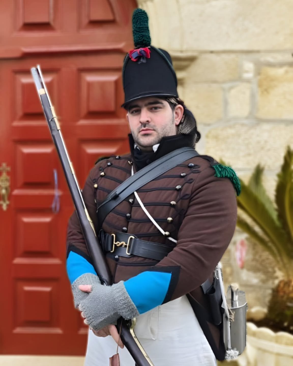 Private of the 2nd Coy, 1st Ca&ccedil;ador Battalion, 2nd brigade of the Light Division at Fuentes de Onoro, 1811.

@1stbdc
@jota.p.d