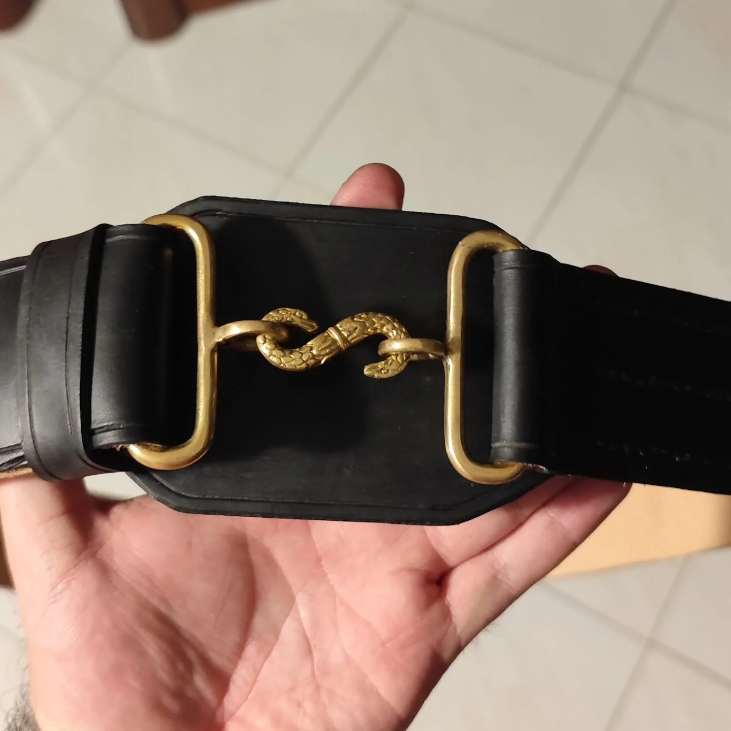 This was an amazing afternoon project. A rifleman's belt from the napoleonic period. This is also part of a large order to uniform and equip the lads of @1stbdc