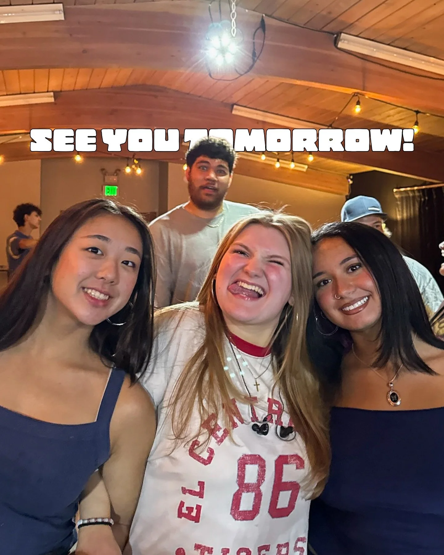 GRACE YOUTH TMR! 
SEE YA THERE @ 6:30! 
⬇️⬇️⬇️
1232 SW Dash Point Rd