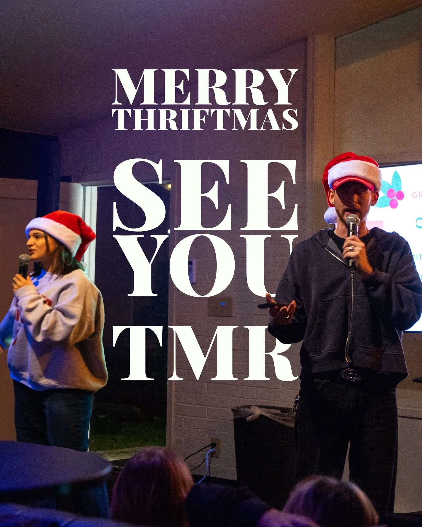 ITS THRIFTMAS! 🎄🎅🫂

SEE YOU TMR! 
BRING A FRIEND 
BRING A GIFT 
AND LETS HAVE SOME FUN! 

We&rsquo;ll have a ton of extra gifts too so if you don&rsquo;t have one no worries! We&rsquo;ll see you tomorrow!!!